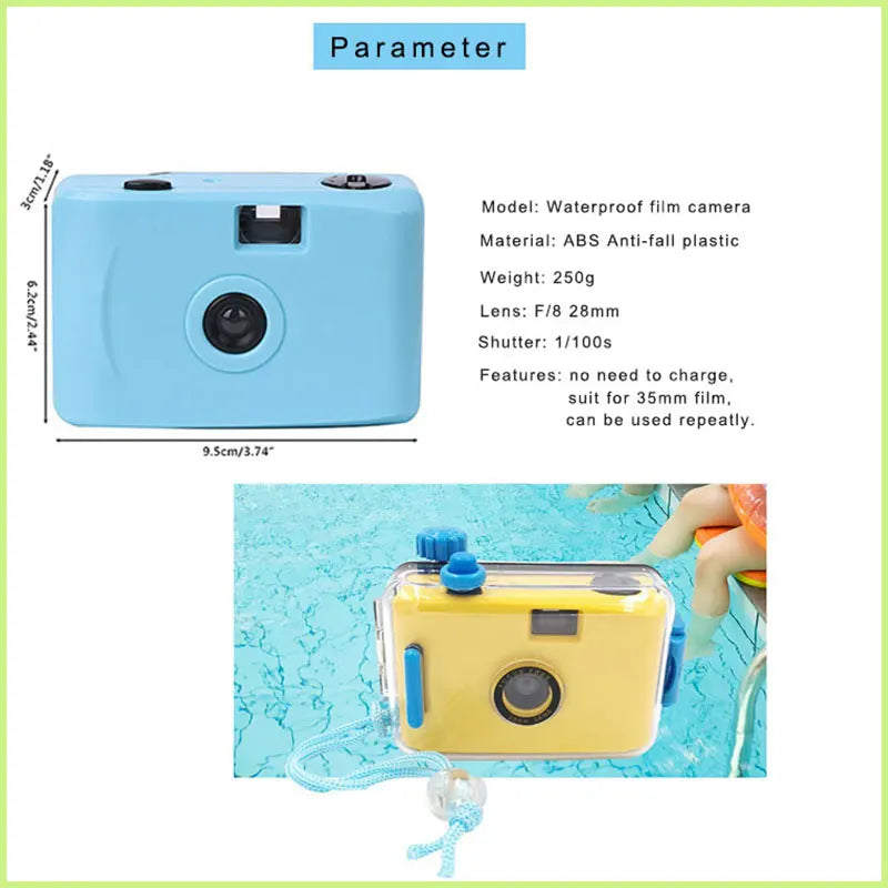 Film camera with waterproof shell case