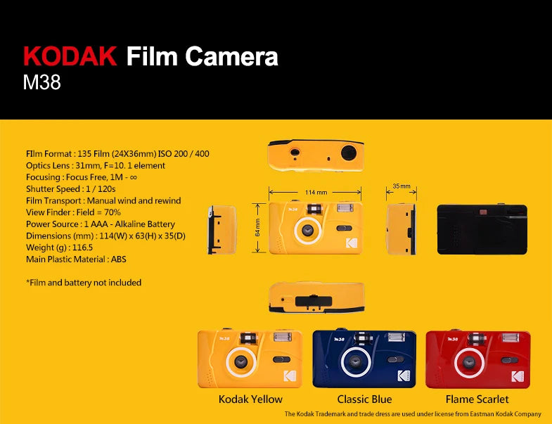 Kodak M35 M38 Film Camera